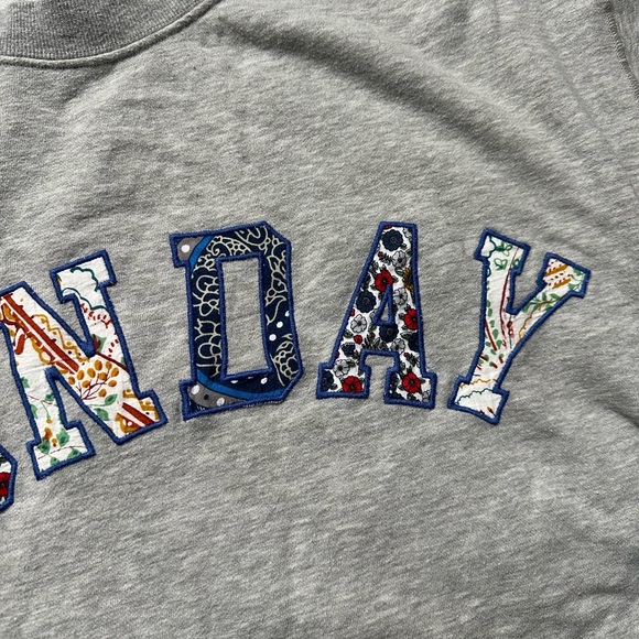 Anthropologie SUNDAY sweatshirt - Picture 2 of 3